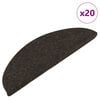 vidaXL Alfombrilla autoadhesiva escalera 20 uds antracita 56x17x3 cm