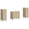 vidaXL Juego de armarios de ba&ntilde;o de 3 piezas ZWOLLE Roble Sonoma