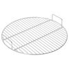 vidaXL Parrilla redonda de BBQ con asas acero inoxidable 304 &Oslash;44,5 cm