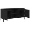 vidaXL Gabinete de TV Roble Negro 102 x 35 x 50 cm