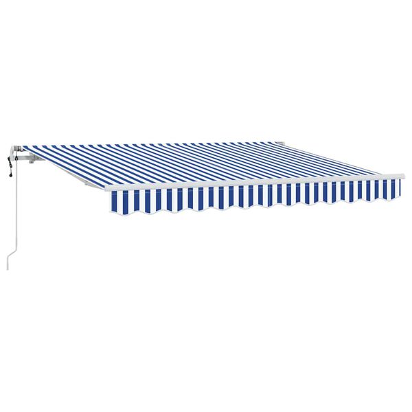 vidaXL Toldo Retr&aacute;ctil Azul y 250 x 200 cm Poli&eacute;ster y Aluminio