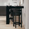 vidaXL Mesa de Bar de Pared Roble Negro 102 x 45 x 103,5 cm