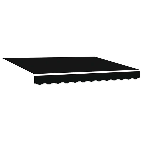 vidaXL Toldo retr&aacute;ctil manual Negro 3 x 2,5 m