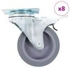 vidaXL Ruedas giratorias 8 unidades 75 mm