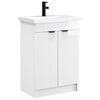 vidaXL Juego de muebles de ba&ntilde;o Blanco Brillante 56 x 37,5 x 81 cm