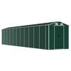 vidaXL Cobertizo de jard&iacute;n acero galvanizado verde 191x980x198 cm