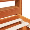 vidaXL Cama sin colch&oacute;n madera maciza de pino marr&oacute;n cera 100x200 cm