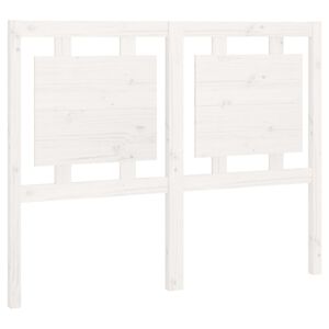 vidaXL Cabecero de cama madera maciza de pino blanco 125,5x4x100 cm