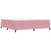 vidaXL Estructura de cama con colch&oacute;n Rosa 200 x 200 cm tela