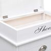 vidaXL Zapatero de madera de Paulownia blanco 50x28x58 cm