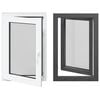 vidaXL Ventana de s&oacute;tano RISOR 60 x 80 cm PVC y vidrio Gris antracita