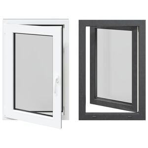 vidaXL Color interno de ventana de s&oacute;tano blanco RISOR 60 x 90 cm
