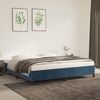 vidaXL Estructura cama sin colch&oacute;n terciopelo azul oscuro 200x200 cm
