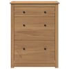 vidaXL Mueble zapatero Panama madera maciza de pino 80x35x105 cm
