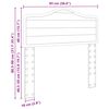 vidaXL Cabecero Roble artesanal 90 cm Madera contrachapada
