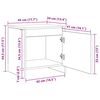 vidaXL Armario de Noche Roble artesanal 45 x 34 x 44,5 cm