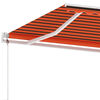 vidaXL Toldo de pie autom&aacute;tico naranja y marr&oacute;n 350x250 cm