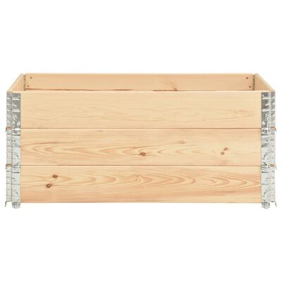 vidaXL Arriates de madera maciza de pino 3 unidades 100x150 cm