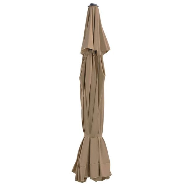 vidaXL Tela de repuesto para sombrilla gris taupe 515 cm