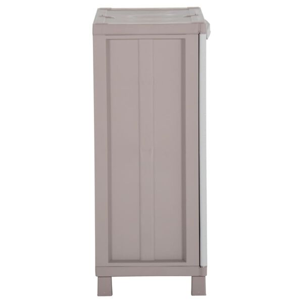 vidaXL Armario almacenamiento 2 puertas gris claro 68x37,5x91,5 cm