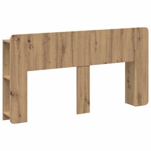 vidaXL Cabecero con armario Roble Artesanal Madera de Ingenier&iacute;a