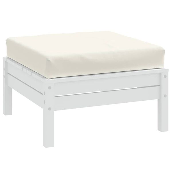 vidaXL Coj&iacute;n para sof&aacute; de palets tela crema melange 60x60x9,5 cm