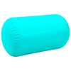 vidaXL Rollo hinchable de gimnasia con bomba PVC verde 100x60 cm