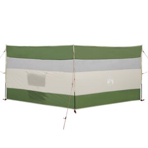 vidaXL Cortaviento de camping impermeable verde 340x130 cm