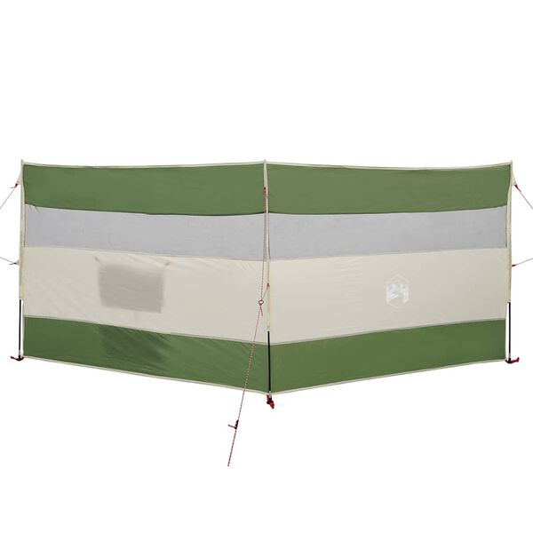 vidaXL Cortaviento de camping impermeable verde 340x130 cm