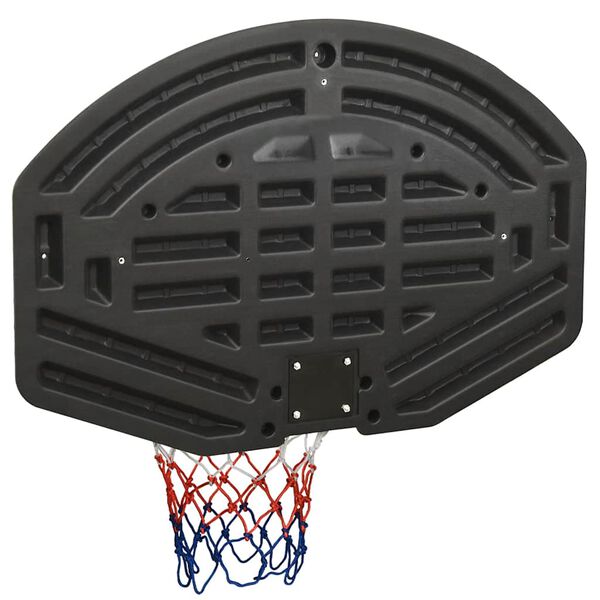 vidaXL Tablero de baloncesto polietileno negro 90x60x2 cm