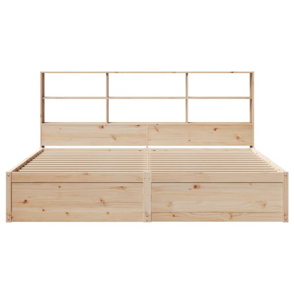 vidaXL Estructura de cama sin colchón madera maciza de pino 180x200 cm