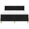 vidaXL Cama tipo Box Spring con colch&oacute;n Negro 200 x 160 cm tela