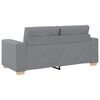 vidaXL Sof&aacute; Loveseat gris claro 180x77x82 cm de tela