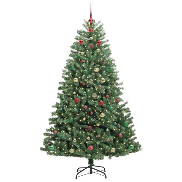 vidaXL &Aacute;rbol de Navidad artificial con ramas articuladas Verde 180 cm