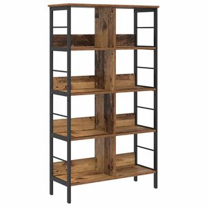 vidaXL Estante de libros 8 niveles 82 x 32 x 144,5 cm Madera Vieja