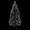 vidaXL &Aacute;rbol de Navidad preiluminado con soporte y LED fibra &oacute;ptica 180 cm