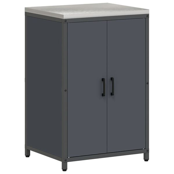 vidaXL Almacenamiento de cocina Antracita 60 x 50 x 92 cm Acero