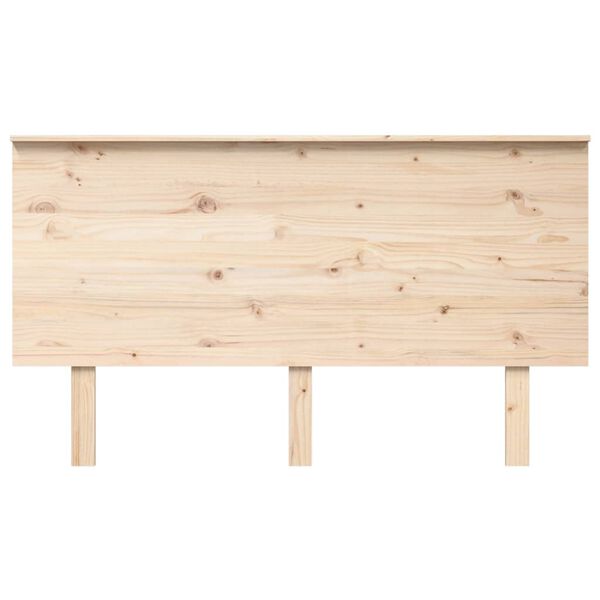 vidaXL Cabecero de cama madera maciza de pino 144x6x82,5 cm