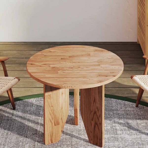 vidaXL Tablero de mesa redonda madera roble marr&oacute;n claro &Oslash;50x1,5 cm