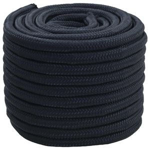 vidaXL Cuerda para barco 2 mm 25 m Azul Royal Poli&eacute;ster