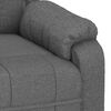 vidaXL Sillón de masaje de tela gris oscuro