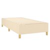 vidaXL Cama box spring con colch&oacute;n tela color crema 80x200 cm