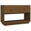 vidaXL Mueble de TV madera maciza de pino marr&oacute;n miel 90x40x60 cm