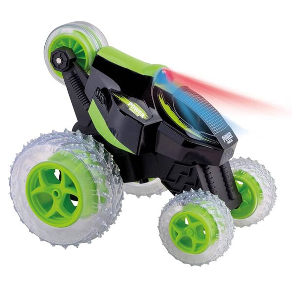 Happy People Coche acrobacias teledirigido Power Tumbler verde y negro