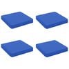 vidaXL Cojines de Asiento de 4 Piezas VUGHT 4 uds. 100% Poli&eacute;ster