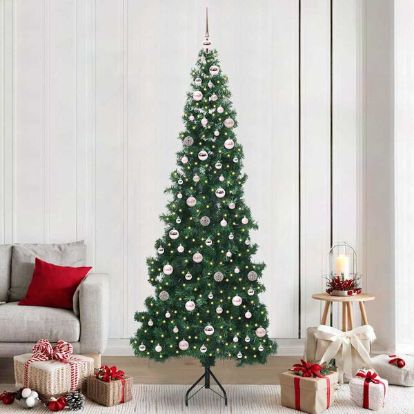 vidaXL &Aacute;rbol de Navidad Artificial de Esquina Verde 240 cm PVC y Metal