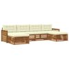 vidaXL Conjunto de sof&aacute;s de exterior 6 uds. Madera de Acacia S&oacute;lida