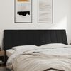 vidaXL Cabecero de cama acolchado Hanko terciopelo negro 180 cm