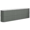 vidaXL Jardinera arriate acero galvanizado antracita 224x40x68 cm