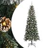 vidaXL &Aacute;rbol de Navidad artificial Verde 240 cm PVC, Pl&aacute;stico y Acero